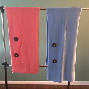 Simply Noelle Button Scarf Wrap Shawl Coral NWOT | RN 142087